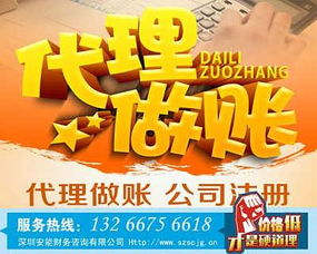 深圳代理記賬會計公司代理記賬公司財稅代理 舊賬整理
